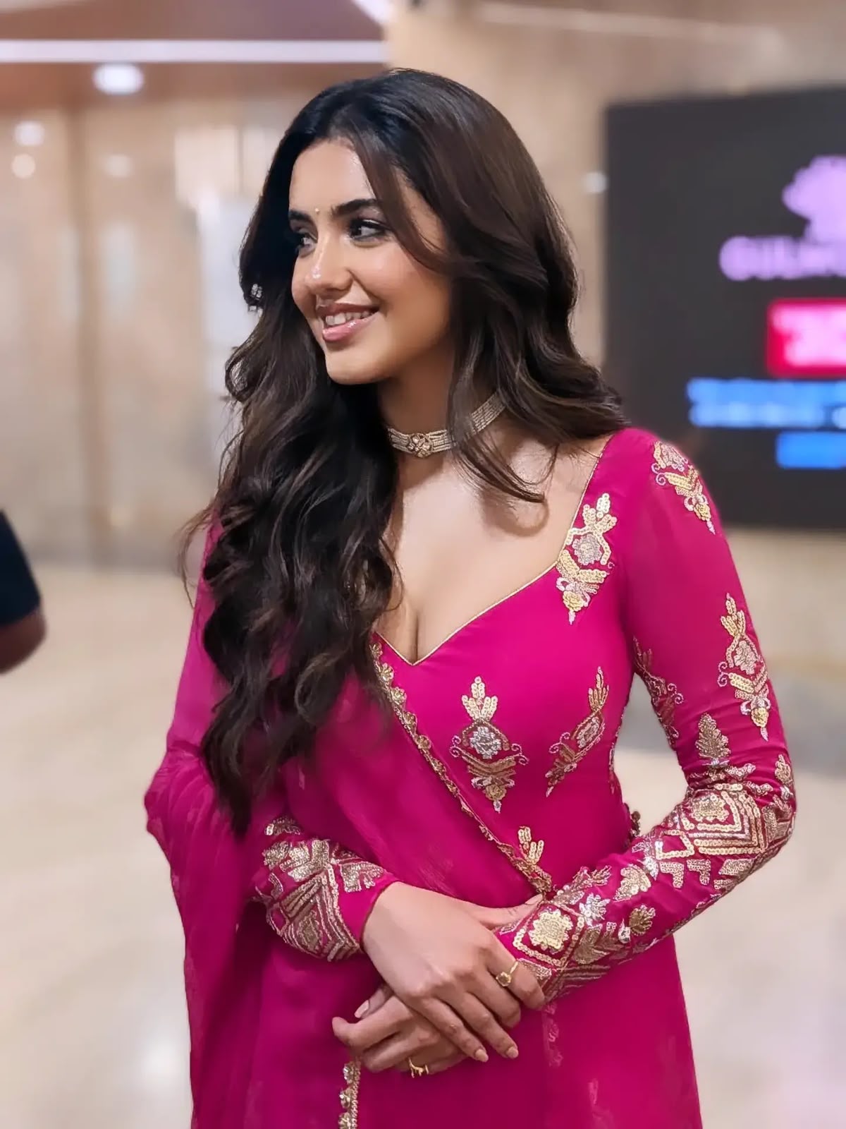 SSR 552 Pink Faux Georgette Gown with Sequins Work & Embroidery Work. Affordable Price ₹2399. Delivery 4-6 Working Days. Shop now. | Gowns, Bollywood Gowns, Creative Gowns, Designer Gowns, Embroidered Gowns, Party Wear Gowns