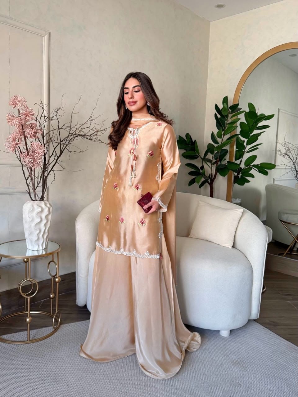 RTC 6080 Cream | Cream Japan Satin Salwar Suit with Embroidery Work & Thread Embroidery. Now at just ₹2299. Delivery 4-6 Working Days. Shop now. | Jump Suits, Salwar suit, Casual Suits, Creative suits, Designer Suits, Palazzo Suits, Party Wear Suits, Patiala Suits, Straight Suits