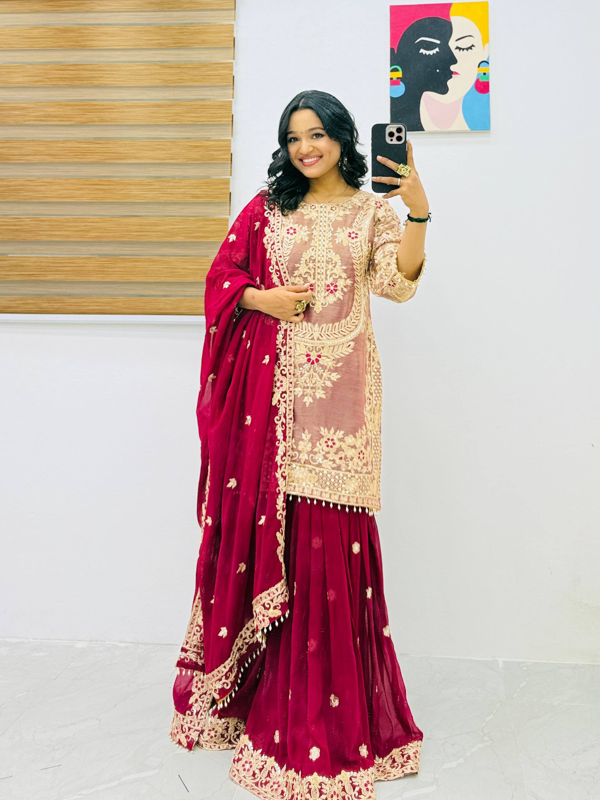 ZC 8012 Maroon Crunchy Silk Salwar Suit with Embroidery Work. Wedding, Party, Festive, Events Best Price ₹2449. Delivery 4-6 Working Days. Shop now. | Jump Suits, Salwar suit, Casual Suits, Creative suits, Designer Suits, Palazzo Suits, Party Wear Suits, Patiala Suits, Straight Suits