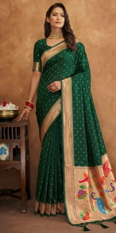 MB 239 Green Color Organza Silk Saree with Moti Work & Zari Work. Grab it for ₹2299. Delivery 4-6 Working Days. Shop now. | Sarees, Bollywood Sarees, Creative Sarees, Designer Sarees, Embroidered Sarees, Ethnic Saree, Modern Digital sarees, Party Wear Sarees