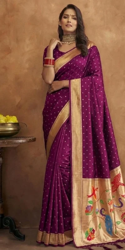 MB 239 Wine Color Organza Silk Saree with Moti Work & Zari Work. Grab it for ₹2299. Delivery 4-6 Working Days. Online Shop now. | Sarees, Bollywood Sarees, Creative Sarees, Designer Sarees, Embroidered Sarees, Ethnic Saree, Modern Digital sarees, Party Wear Sarees