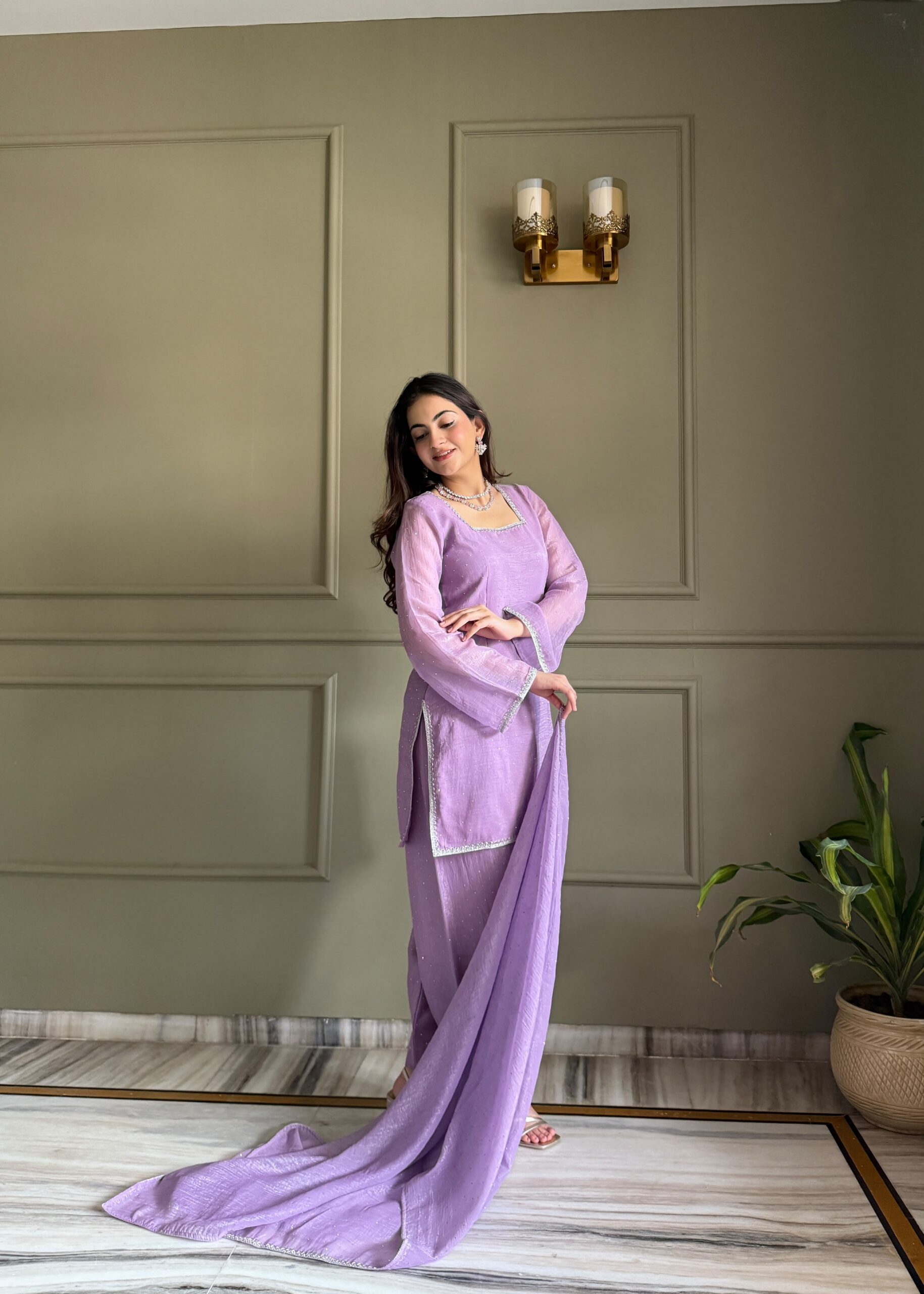 KB 297 Lavender Crunchy Silk Salwar Suit with Embroidery Work. Wedding, Party, Festive, Events Best Price ₹2029. Delivery 4-6 Working Days. Shop now. | Jump Suits, Salwar suit, Casual Suits, Creative suits, Designer Suits, Palazzo Suits, Party Wear Suits, Patiala Suits, Straight Suits