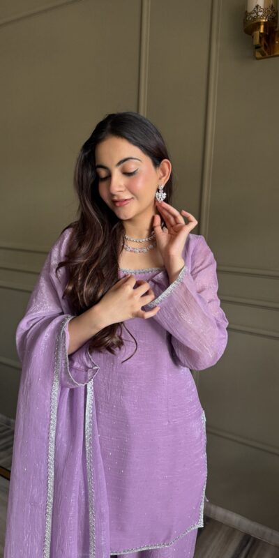 KB 297 Lavender Crunchy Silk Salwar Suit with Embroidery Work. Wedding, Party, Festive, Events Best Price ₹2029. Delivery 4-6 Working Days. Shop now. | Jump Suits, Salwar suit, Casual Suits, Creative suits, Designer Suits, Palazzo Suits, Party Wear Suits, Patiala Suits, Straight Suits