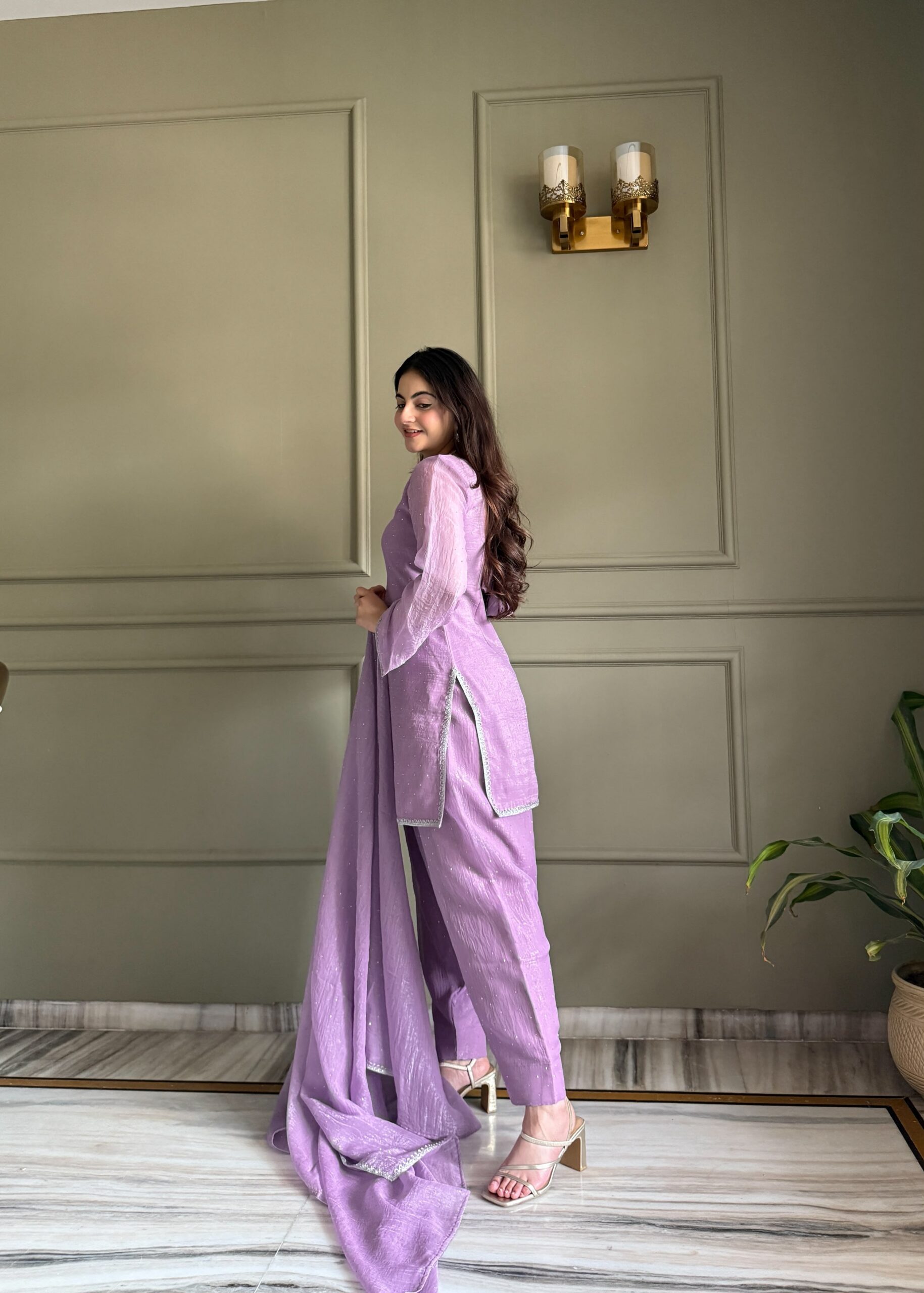 KB 297 Lavender Crunchy Silk Salwar Suit with Embroidery Work. Wedding, Party, Festive, Events Best Price ₹2029. Delivery 4-6 Working Days. Shop now. | Jump Suits, Salwar suit, Casual Suits, Creative suits, Designer Suits, Palazzo Suits, Party Wear Suits, Patiala Suits, Straight Suits