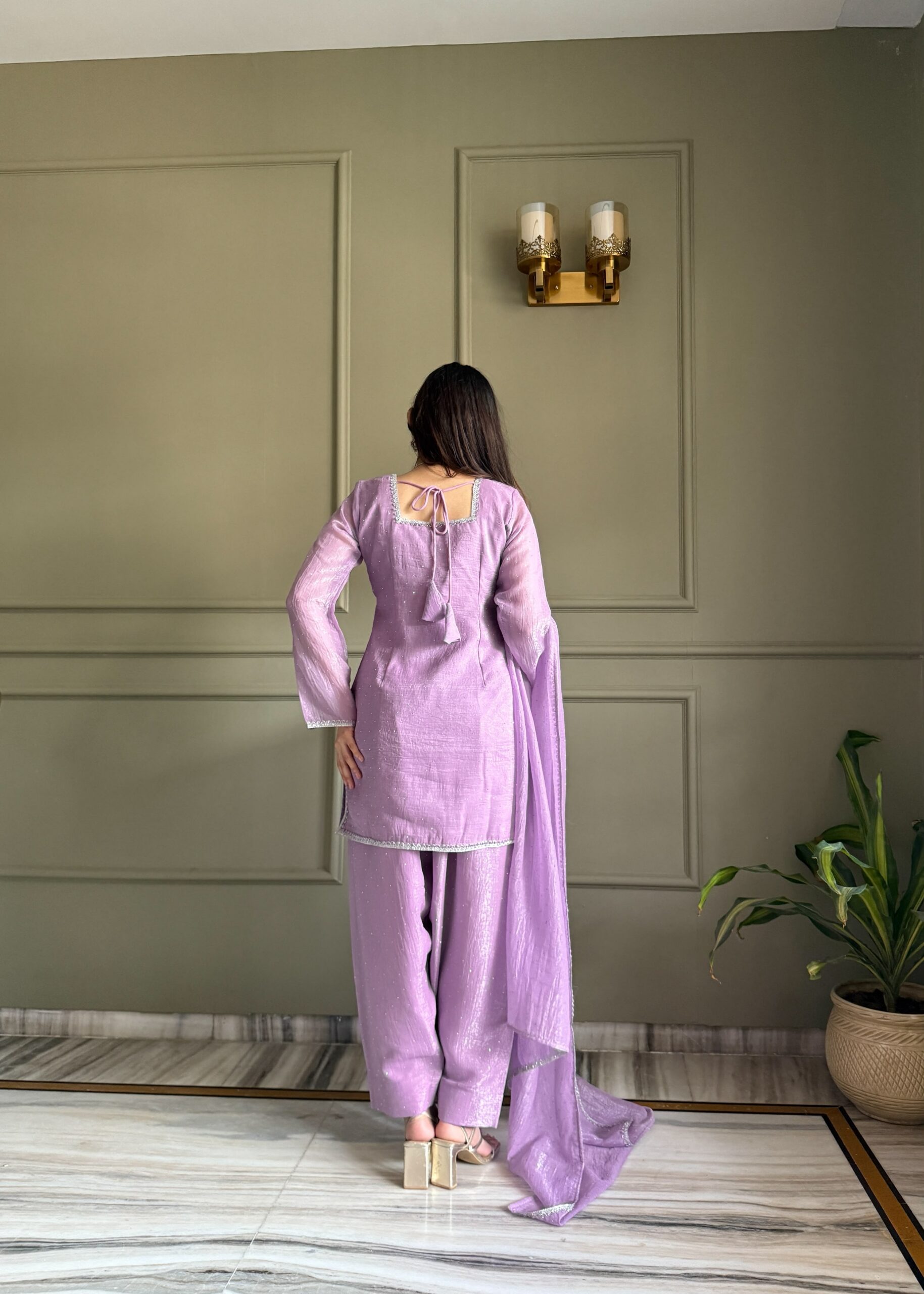 KB 297 Lavender Crunchy Silk Salwar Suit with Embroidery Work. Wedding, Party, Festive, Events Best Price ₹2029. Delivery 4-6 Working Days. Shop now. | Jump Suits, Salwar suit, Casual Suits, Creative suits, Designer Suits, Palazzo Suits, Party Wear Suits, Patiala Suits, Straight Suits