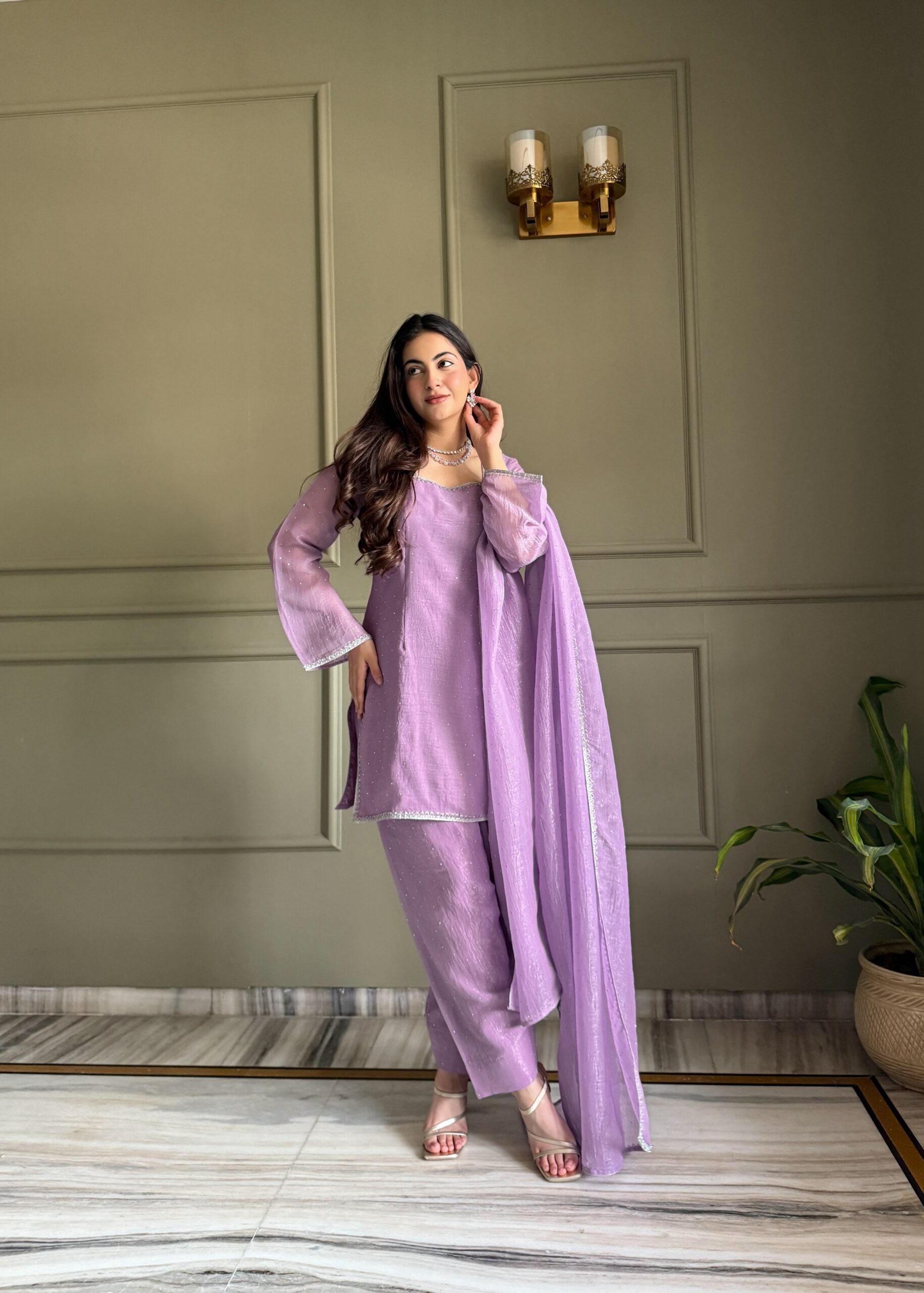KB 297 Lavender Crunchy Silk Salwar Suit with Embroidery Work. Wedding, Party, Festive, Events Best Price ₹2029. Delivery 4-6 Working Days. Shop now. | Jump Suits, Salwar suit, Casual Suits, Creative suits, Designer Suits, Palazzo Suits, Party Wear Suits, Patiala Suits, Straight Suits