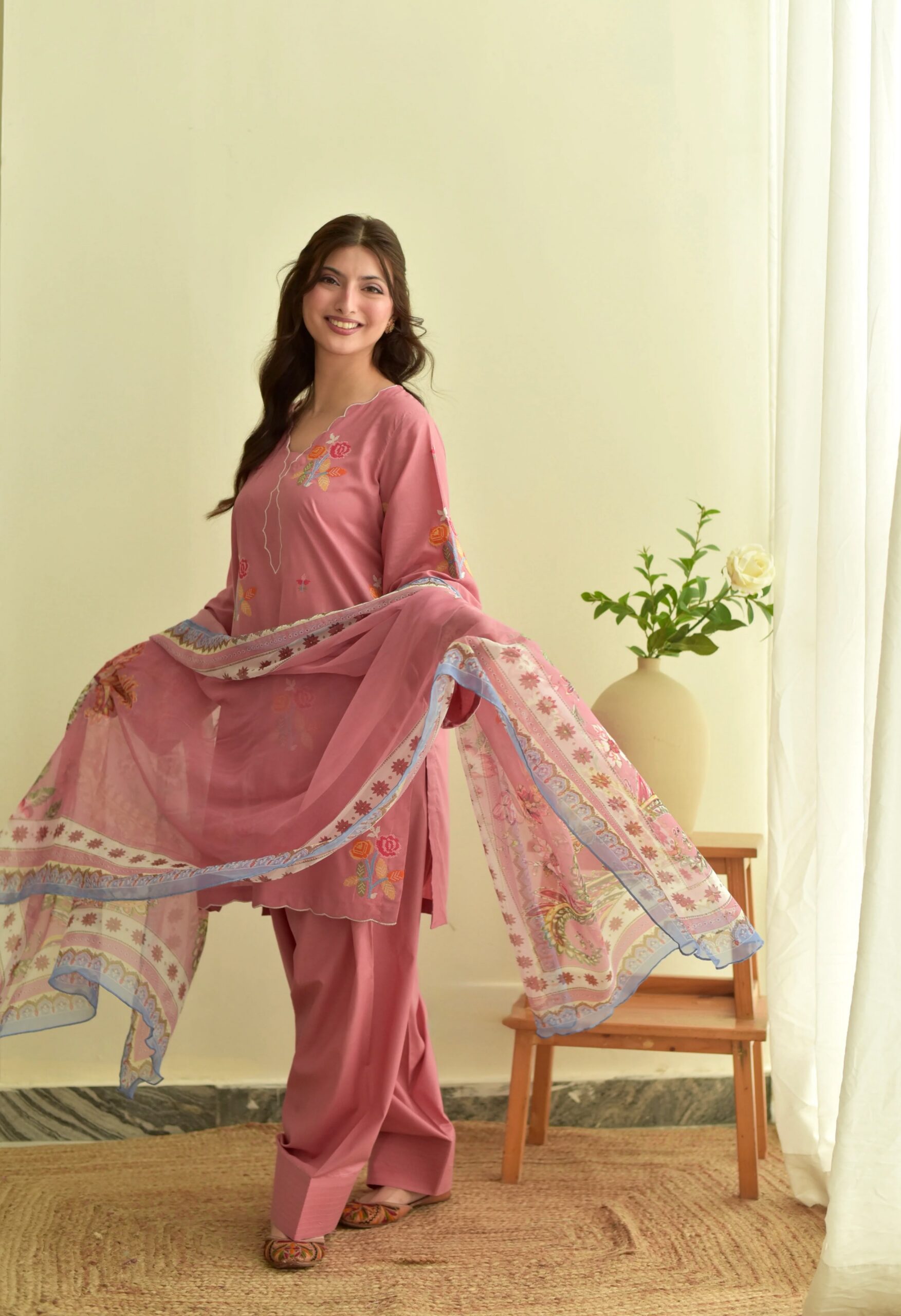 BE 514 Peach Mul Chanderi Salwar Suit with Embroidery Work & Sequins Work. Festive Deal ₹2349. Delivery 4-6 Working Days. Shop nowp | Jump Suits, Salwar suit, Casual Suits, Creative suits, Designer Suits, Palazzo Suits, Party Wear Suits, Patiala Suits, Straight Suits