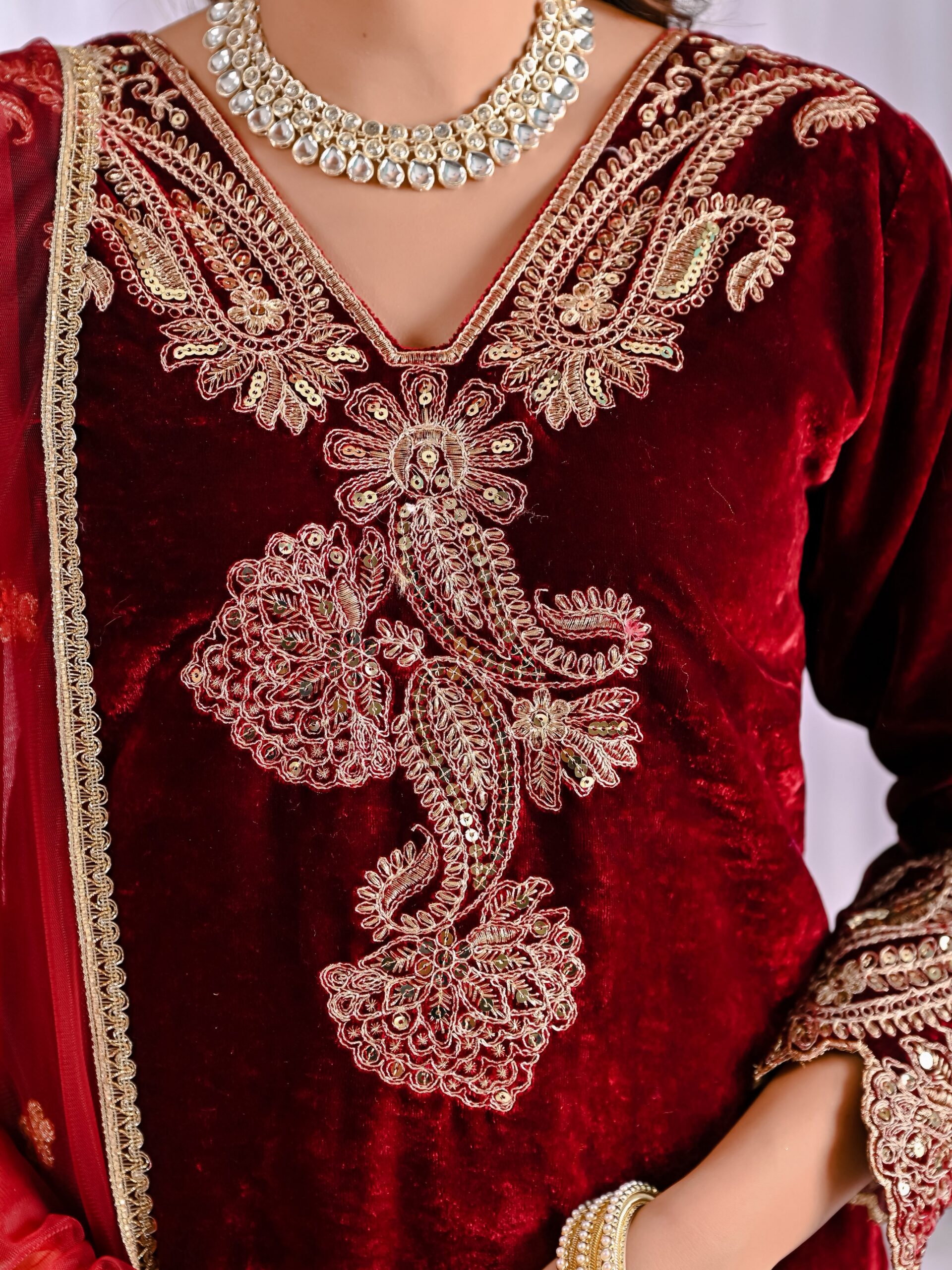 NF 1261 Maroon Viscose Velvet Salwar Suit with Embroidery Work & Lace Work. Grab it for ₹2249. Delivery 4-6 Working Days. Shop now. | Jump Suits, Salwar suit, Casual Suits, Creative suits, Designer Suits, Palazzo Suits, Party Wear Suits, Patiala Suits, Straight Suits