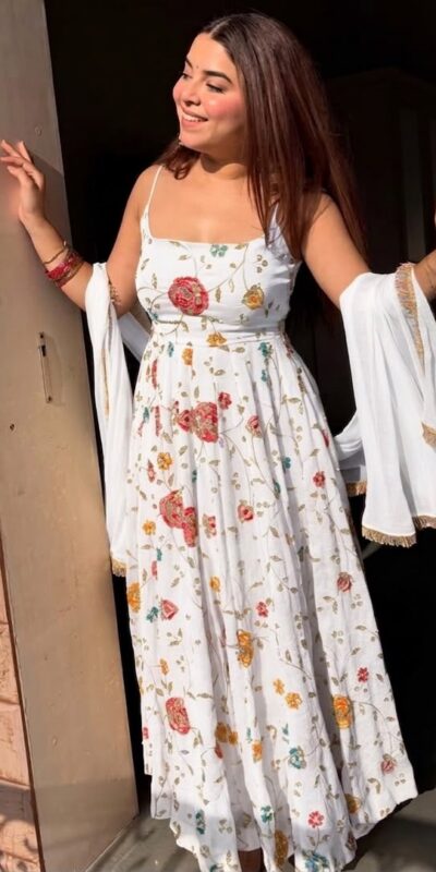 MF 521 White Crushi Silk Salwar Suit Perfect for Wedding, Party, Onam, Karwa Chauth, Housewarming – . Best Price ₹2399. Delivery 4-6 Working Days. Shop now. | Anarkali Suits, Bollywood Anarkali, Creative-Anarkali, Designer Anarkali, Embroidered Anarkali, Party Wear Anarkali