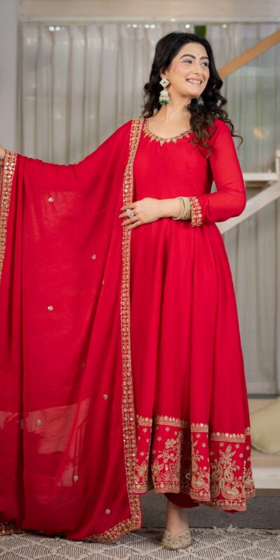 ND 5080 Red Rangoli Silk Perfect for Wedding, Party, Holi, Pooja, Anniversary – Salwar Suit. Get it for ₹2849. Delivery 4-6 Working Days. Shop now. | Jump Suits, Salwar suit, Casual Suits, Creative suits, Designer Suits, Palazzo Suits, Party Wear Suits, Patiala Suits, Straight Suits