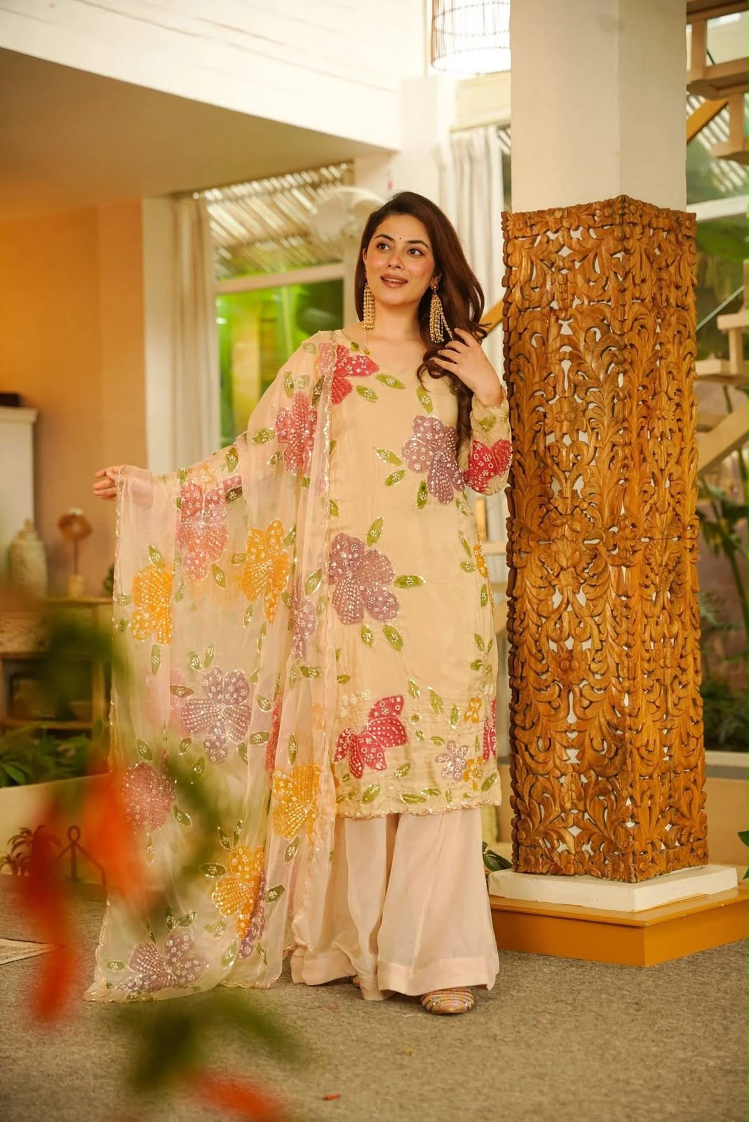 VLM 327 Off White in Color Natural Crepe Embroidery Work Salwar Suit . Affordable Price ₹2399. Delivery 4-6 Working Days. Shop now. | Jump Suits, Salwar suit, Casual Suits, Creative suits, Designer Suits, Palazzo Suits, Party Wear Suits, Patiala Suits, Straight Suits