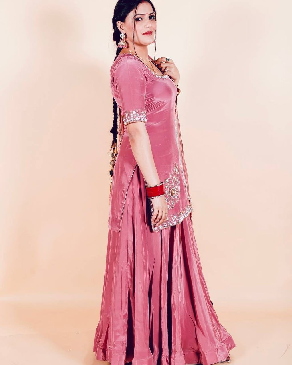 KF 1692 Pink in Color Natural Crepe Embroidery Work Salwar Suit . Affordable Price ₹2149. Delivery 4-6 Working Days. Shop now. | Jump Suits, Salwar suit, Casual Suits, Creative suits, Designer Suits, Palazzo Suits, Party Wear Suits, Patiala Suits, Straight Suits