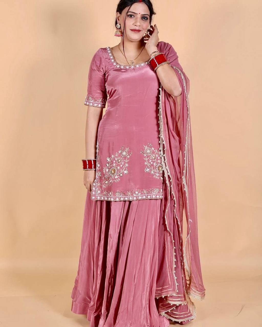 KF 1692 Pink in Color Natural Crepe Embroidery Work Salwar Suit . Affordable Price ₹2149. Delivery 4-6 Working Days. Shop now. | Jump Suits, Salwar suit, Casual Suits, Creative suits, Designer Suits, Palazzo Suits, Party Wear Suits, Patiala Suits, Straight Suits