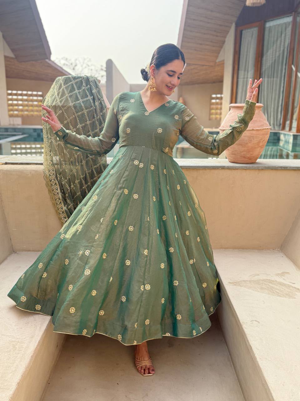 MD 3086 Pista Moss Fendy Salwar Suit Perfect for Wedding, Party, Baby Shower, Engagement, Bridal Wear – . Get it for ₹2849. Delivery 4-6 Working Days. | Anarkali Suits, Bollywood Anarkali, Creative-Anarkali, Designer Anarkali, Embroidered Anarkali, Party Wear Anarkali