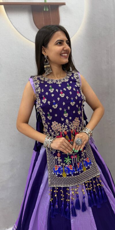 PC 579A Lavender in Color Vichitra Silk Embroidery Work Lehenga Choli . Now at just ₹3149. Delivery 4-6 Working Days. Shop now. | Lehenga, Bollywood Lehenga, Creative Lehenga, Designer Lehenga, Embroidered Lehenga, Party Wear Lehenga