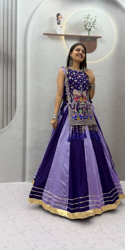 PC 579A Lavender in Color Vichitra Silk Embroidery Work Lehenga Choli . Now at just ₹3149. Delivery 4-6 Working Days. Shop now. | Lehenga, Bollywood Lehenga, Creative Lehenga, Designer Lehenga, Embroidered Lehenga, Party Wear Lehenga