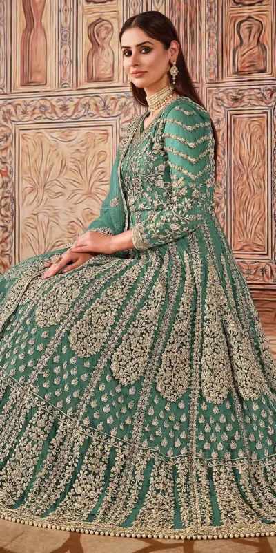 FC 2701 Blue Sequins Work & Embroidery Work Salwar Suitin Peach Butterfly Net. Grab it for ₹3149. Delivery 4-6 Working Days. Shop now. | Jump Suits, Salwar suit, Casual Suits, Creative suits, Designer Suits, Palazzo Suits, Party Wear Suits, Patiala Suits, Straight Suits
