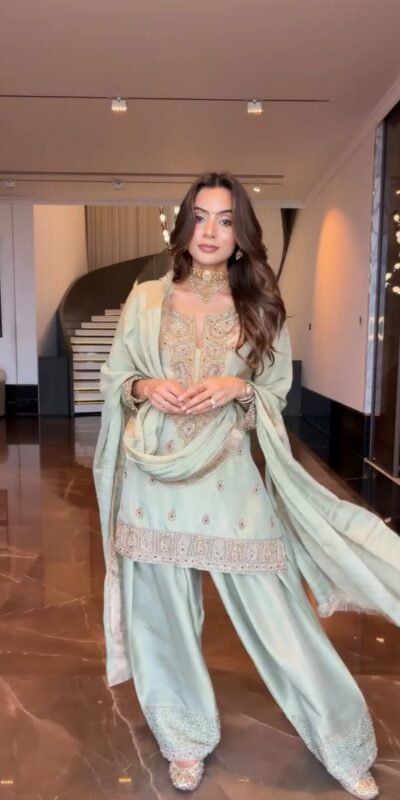 BE 515 Light Pista in Chinon Embroidery Work & Sequins Work Salwar Suit . Special Price ₹2399. Delivery 4-6 Working Days. Shop now. | Jump Suits, Salwar suit, Casual Suits, Creative suits, Designer Suits, Palazzo Suits, Party Wear Suits, Patiala Suits, Straight Suits