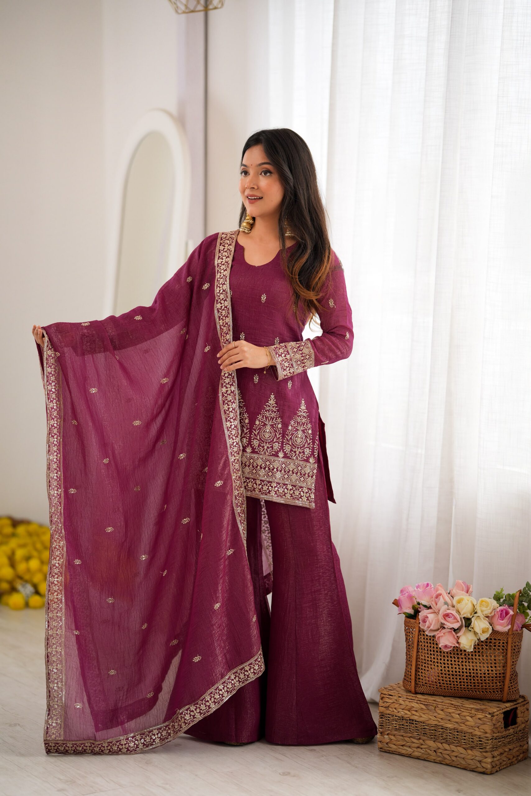 KB 316 Maroon Crunchy Silk Salwar Suit with Embroidery Work. Wedding, Party, Festive, Events Best Price ₹2299. Delivery 4-6 Working Days. Shop now. | Jump Suits, Salwar suit, Casual Suits, Creative suits, Designer Suits, Palazzo Suits, Party Wear Suits, Patiala Suits, Straight Suits