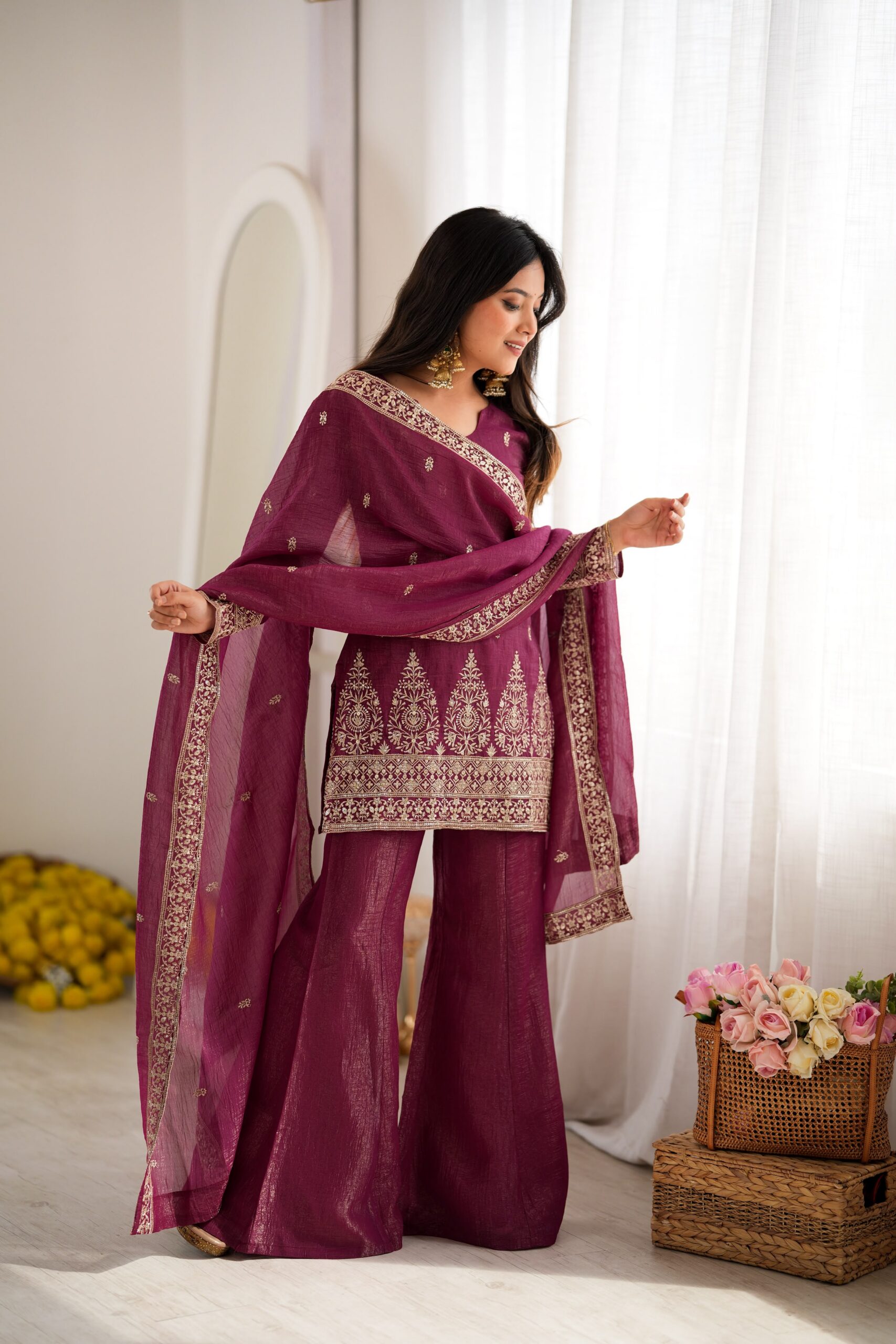 KB 316 Maroon Crunchy Silk Salwar Suit with Embroidery Work. Wedding, Party, Festive, Events Best Price ₹2299. Delivery 4-6 Working Days. Shop now. | Jump Suits, Salwar suit, Casual Suits, Creative suits, Designer Suits, Palazzo Suits, Party Wear Suits, Patiala Suits, Straight Suits