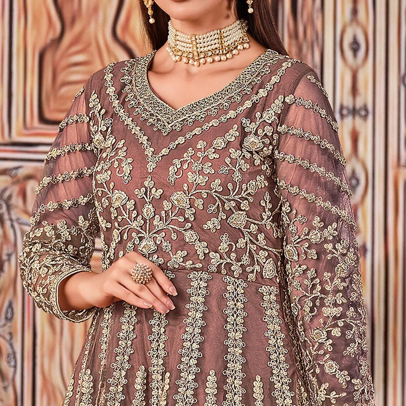 FC 2701 Peach Sequins Work & Embroidery Work Salwar Suitin Peach Butterfly Net. Grab it for ₹3149. Delivery 4-6 Working Days. Shop now. | Jump Suits, Salwar suit, Casual Suits, Creative suits, Designer Suits, Palazzo Suits, Party Wear Suits, Patiala Suits, Straight Suits