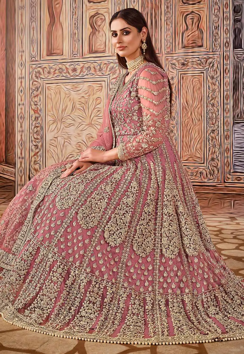 FC 2701 Pink Sequins Work & Embroidery Work Salwar Suitin Peach Butterfly Net. Grab it for ₹3149. Delivery 4-6 Working Days. Shop now. | Jump Suits, Salwar suit, Casual Suits, Creative suits, Designer Suits, Palazzo Suits, Party Wear Suits, Patiala Suits, Straight Suits