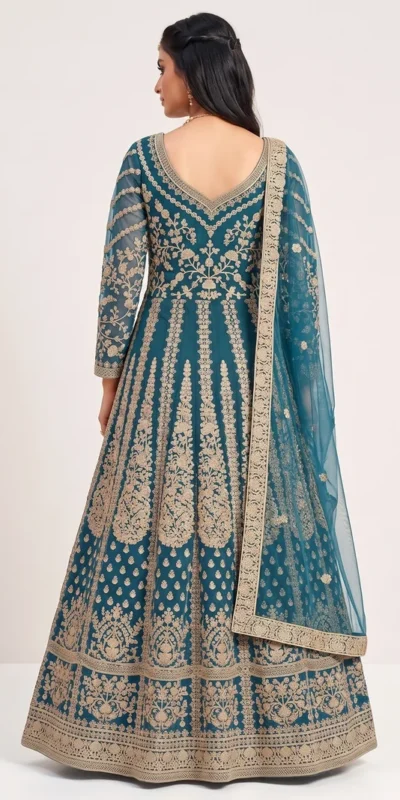 FC 2701 Teal Sequins Work & Embroidery Work Salwar Suitin Peach Butterfly Net. Grab it for ₹3149. Delivery 4-6 Working Days. Shop now. | Jump Suits, Salwar suit, Casual Suits, Creative suits, Designer Suits, Palazzo Suits, Party Wear Suits, Patiala Suits, Straight Suits