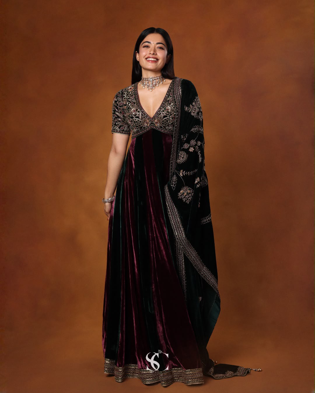ZC RASHMIKA Maroon Viscose 9000 Velvet Gown Gown with Embroidery Work & Sequins Work. Special Price ₹3099. Delivery 4-6 Working Days. Shop now. | Gowns, Bollywood Gowns, Creative Gowns, Designer Gowns, Embroidered Gowns, Party Wear Gowns
