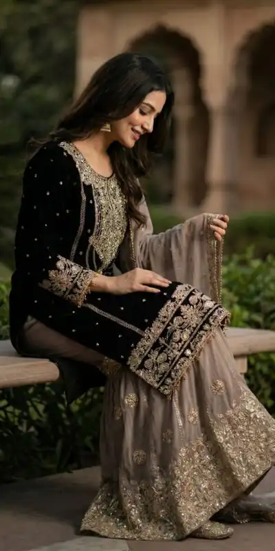 Alluring Black Georgette Embroider Work Salwar Suit | Jump Suits, Salwar suit, Casual Suits, Creative suits, Designer Suits, Palazzo Suits, Party Wear Suits, Patiala Suits, Straight Suits