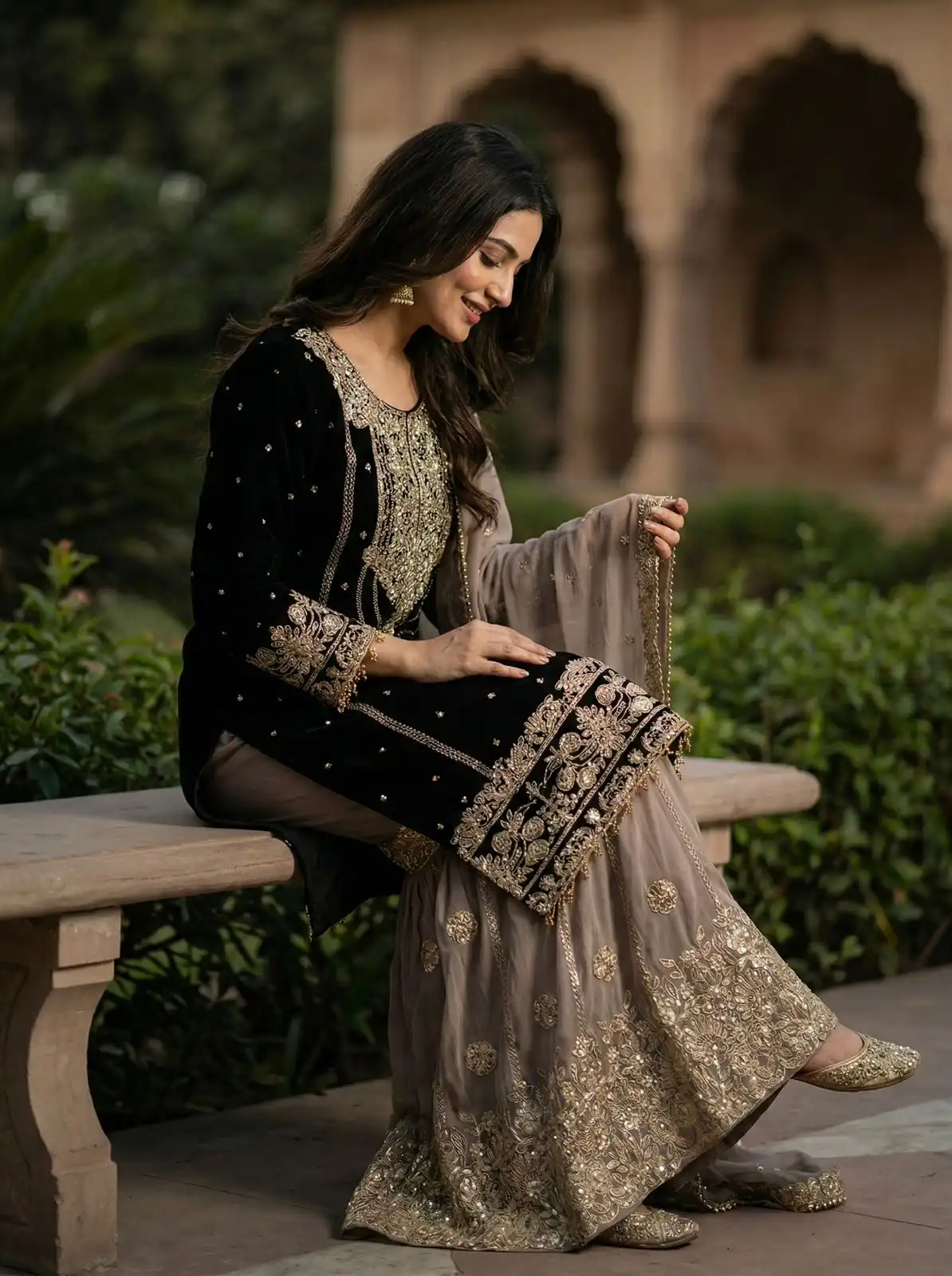 Alluring Black Georgette Embroider Work Salwar Suit | Jump Suits, Salwar suit, Casual Suits, Creative suits, Designer Suits, Palazzo Suits, Party Wear Suits, Patiala Suits, Straight Suits