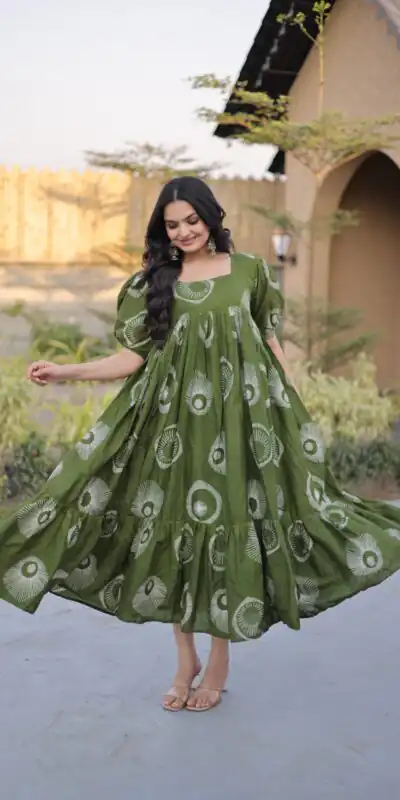 KA 1249 Green Color Cotton Kurti with Printed Designer Work. Exclusive Offer ₹1519. Delivery 4-6 Working Days. Online Shop now. | Kurti, Bollywood Kurti, Creative Kurtis, Designer Kurti, Party Wear Kurti, Selfie Kurti