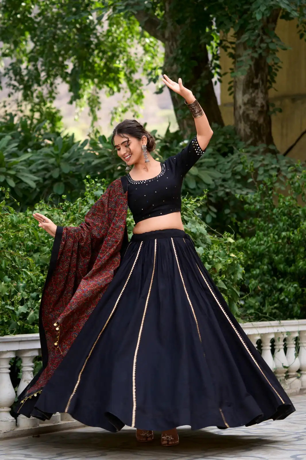 Black Cotton Plain Lehenga Choli | Lehenga, Bollywood Lehenga, Creative Lehenga, Designer Lehenga, Embroidered Lehenga, Party Wear Lehenga