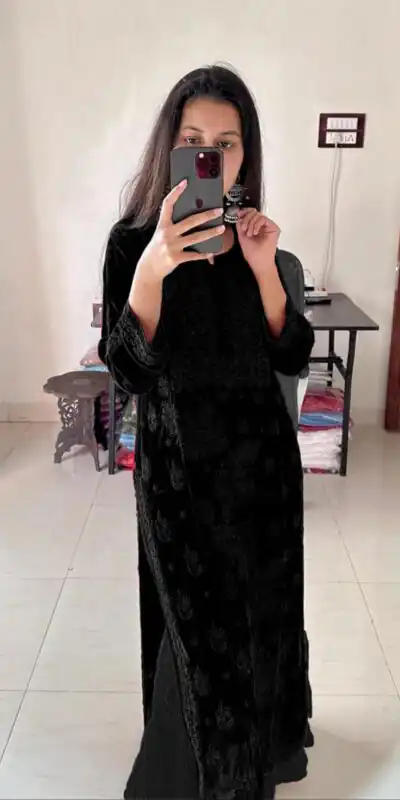 black Georgette Embroidery Salwar Suit | Jump Suits, Salwar suit, Casual Suits, Creative suits, Designer Suits, Palazzo Suits, Party Wear Suits, Patiala Suits, Straight Suits