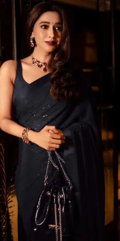 Black Georgette With Sequence Work Saree | Sarees, Bollywood Sarees, Creative Sarees, Designer Sarees, Embroidered Sarees, Ethnic Saree, Modern Digital sarees, Party Wear Sarees