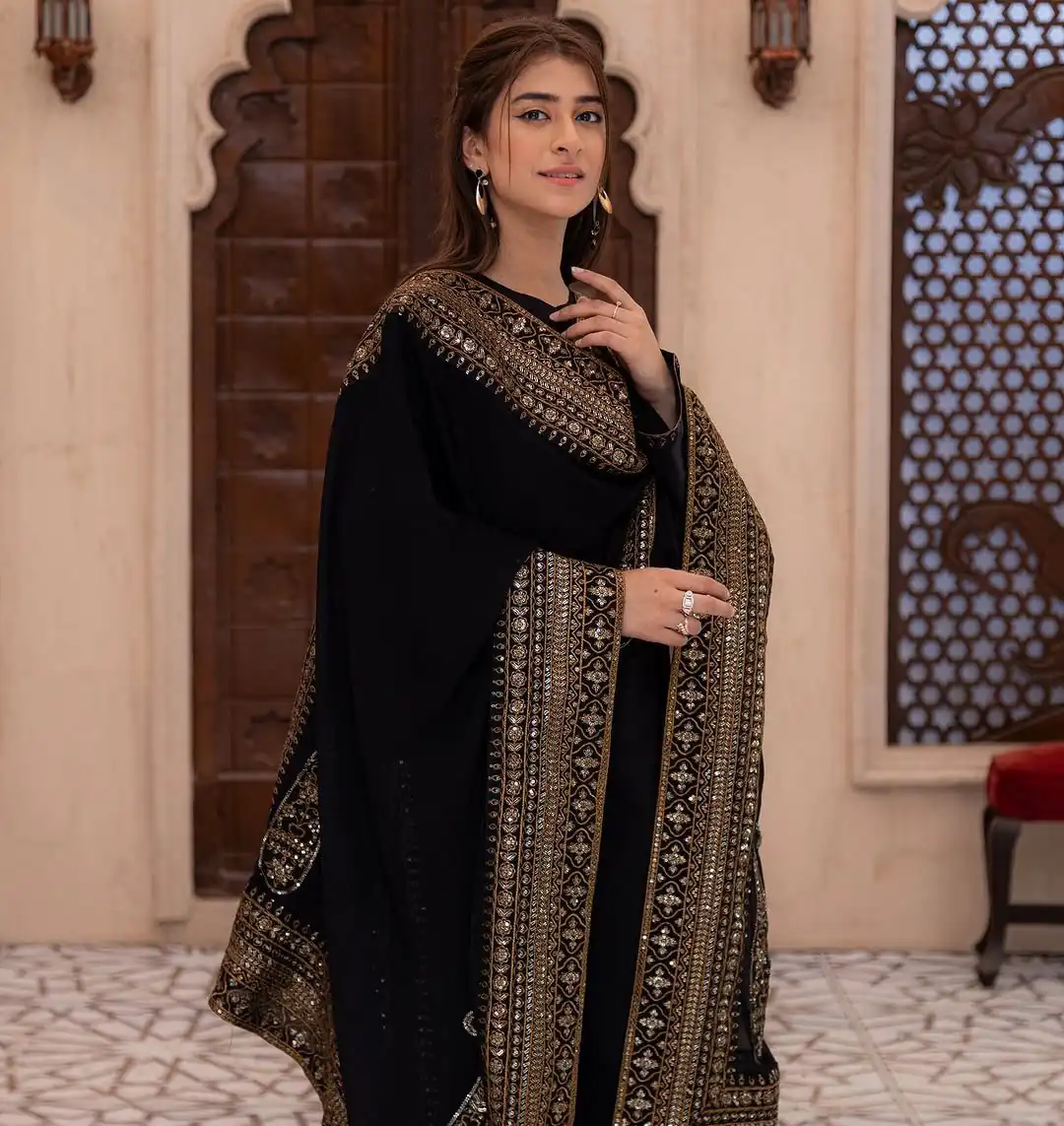 Black Natural Crep Silk With Embroider Salwar Suit | Jump Suits, Salwar suit, Casual Suits, Creative suits, Designer Suits, Palazzo Suits, Party Wear Suits, Patiala Suits, Straight Suits