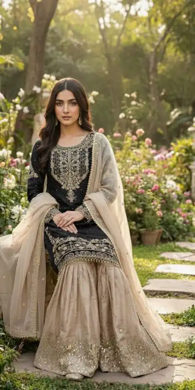 Black Organza Silk Embroidery Lace Work Salwar Suit | Jump Suits, Salwar suit, Casual Suits, Creative suits, Designer Suits, Palazzo Suits, Party Wear Suits, Patiala Suits, Straight Suits