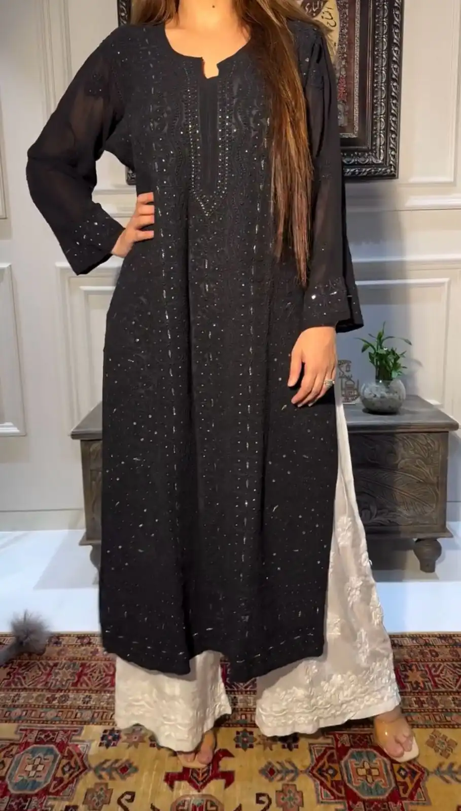 Black Rayon Embroidery Foil Thread Work Salwar Suit | Jump Suits, Salwar suit, Casual Suits, Creative suits, Designer Suits, Palazzo Suits, Party Wear Suits, Patiala Suits, Straight Suits