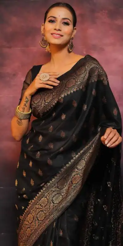Black Soft Lichi Silk Lace Border Lace Work Saree | Sarees, Bollywood Sarees, Creative Sarees, Designer Sarees, Embroidered Sarees, Ethnic Saree, Modern Digital sarees, Party Wear Sarees
