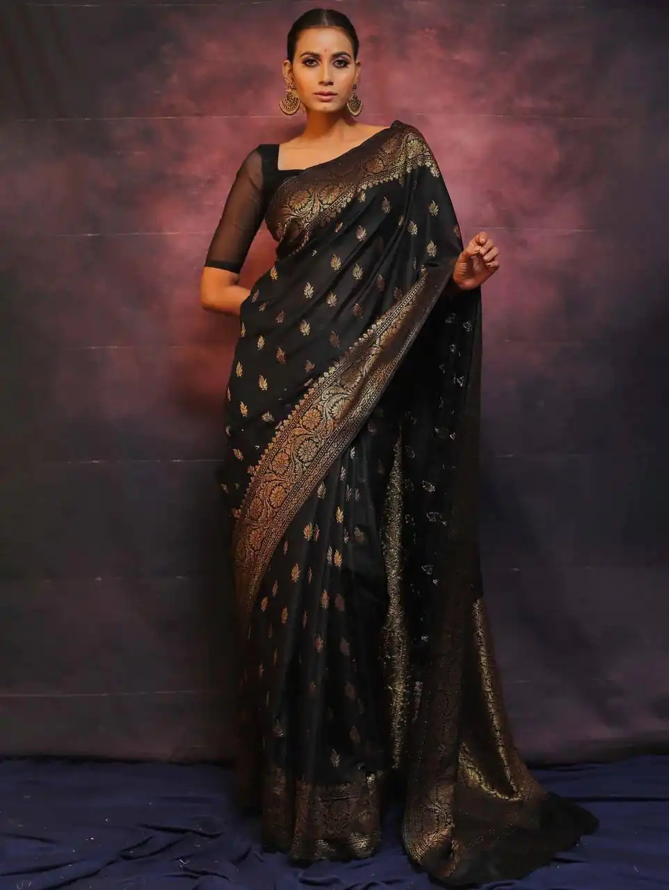 Black Soft Lichi Silk Lace Border Lace Work Saree | Sarees, Bollywood Sarees, Creative Sarees, Designer Sarees, Embroidered Sarees, Ethnic Saree, Modern Digital sarees, Party Wear Sarees