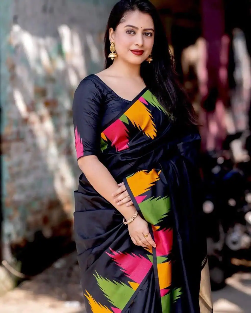 Black Soft Lichi Silk Lace Border Work Saree | Sarees, Bollywood Sarees, Creative Sarees, Designer Sarees, Embroidered Sarees, Ethnic Saree, Modern Digital sarees, Party Wear Sarees