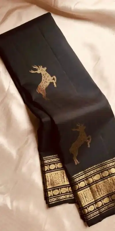 Black Soft Lichi Silk Lace Zari Work Saree | Sarees, Bollywood Sarees, Creative Sarees, Designer Sarees, Embroidered Sarees, Ethnic Saree, Modern Digital sarees, Party Wear Sarees