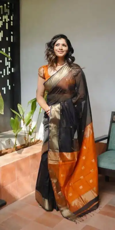 Black Soft Lilan Slab Weaving Work Saree | Sarees, Bollywood Sarees, Creative Sarees, Designer Sarees, Embroidered Sarees, Ethnic Saree, Modern Digital sarees, Party Wear Sarees
