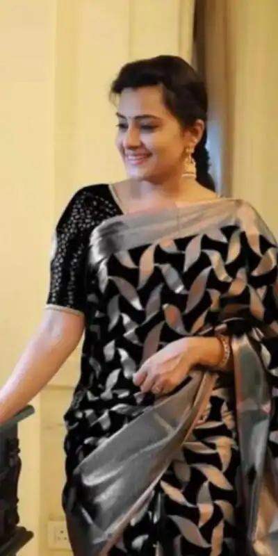 Black Soft Litchi Silk All Over Weaving Saree | Sarees, Bollywood Sarees, Creative Sarees, Designer Sarees, Embroidered Sarees, Ethnic Saree, Modern Digital sarees, Party Wear Sarees