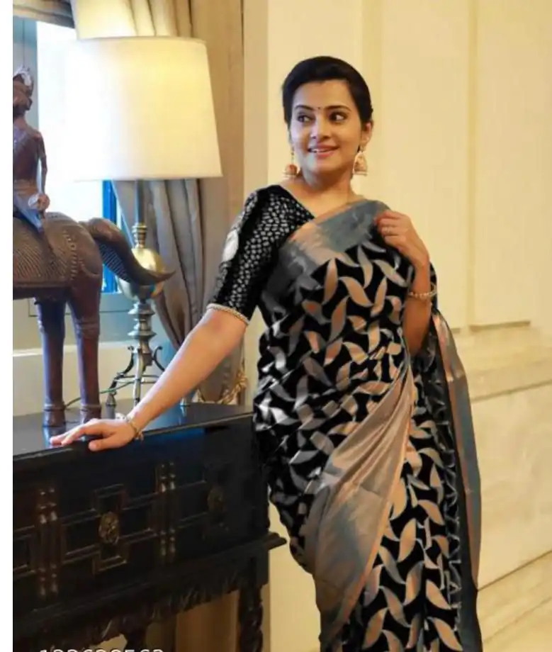 Black Soft Silk Cloth Jacquard All Over Saree | Sarees, Bollywood Sarees, Creative Sarees, Designer Sarees, Embroidered Sarees, Ethnic Saree, Modern Digital sarees, Party Wear Sarees
