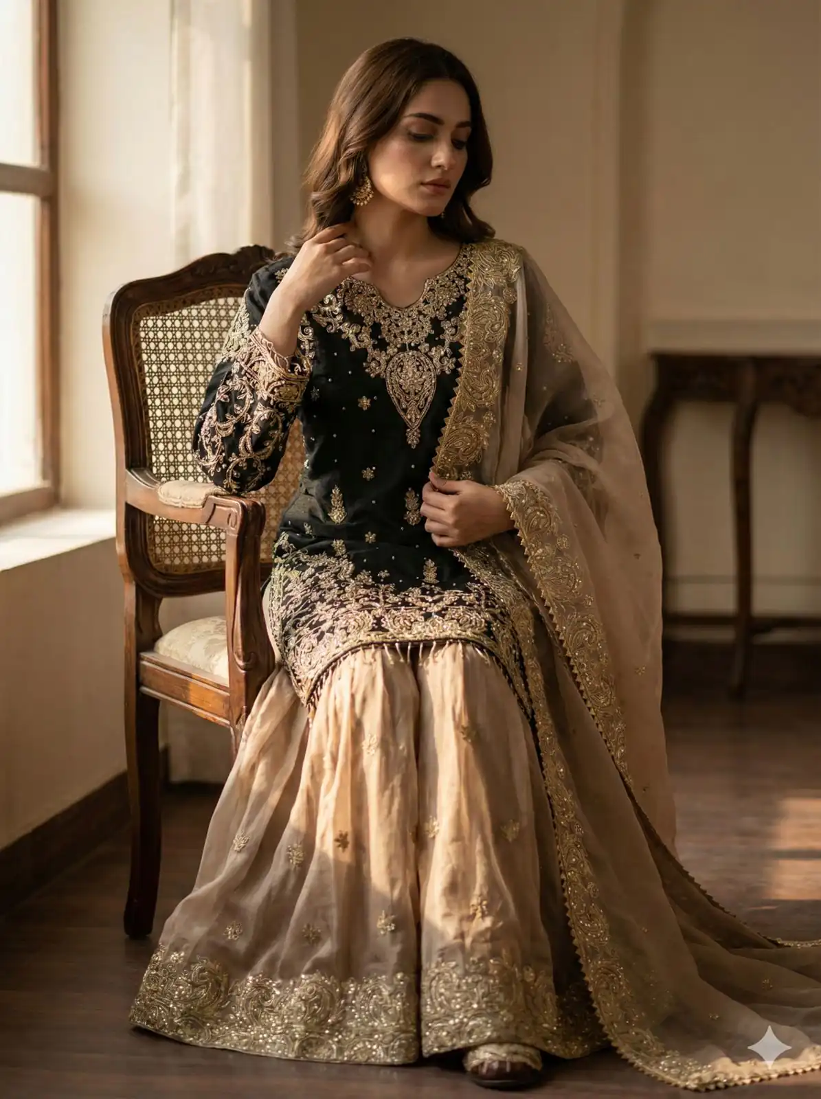 Black Zimmy Choo Silk Embroidery Work Slwar Suit | Jump Suits, Tops & Bottoms, Track Suits, Salwar suit, Casual Suits, Creative suits, Designer Suits, Palazzo Suits, Party Wear Suits, Patiala Suits, Straight Suits, Trendy Wear