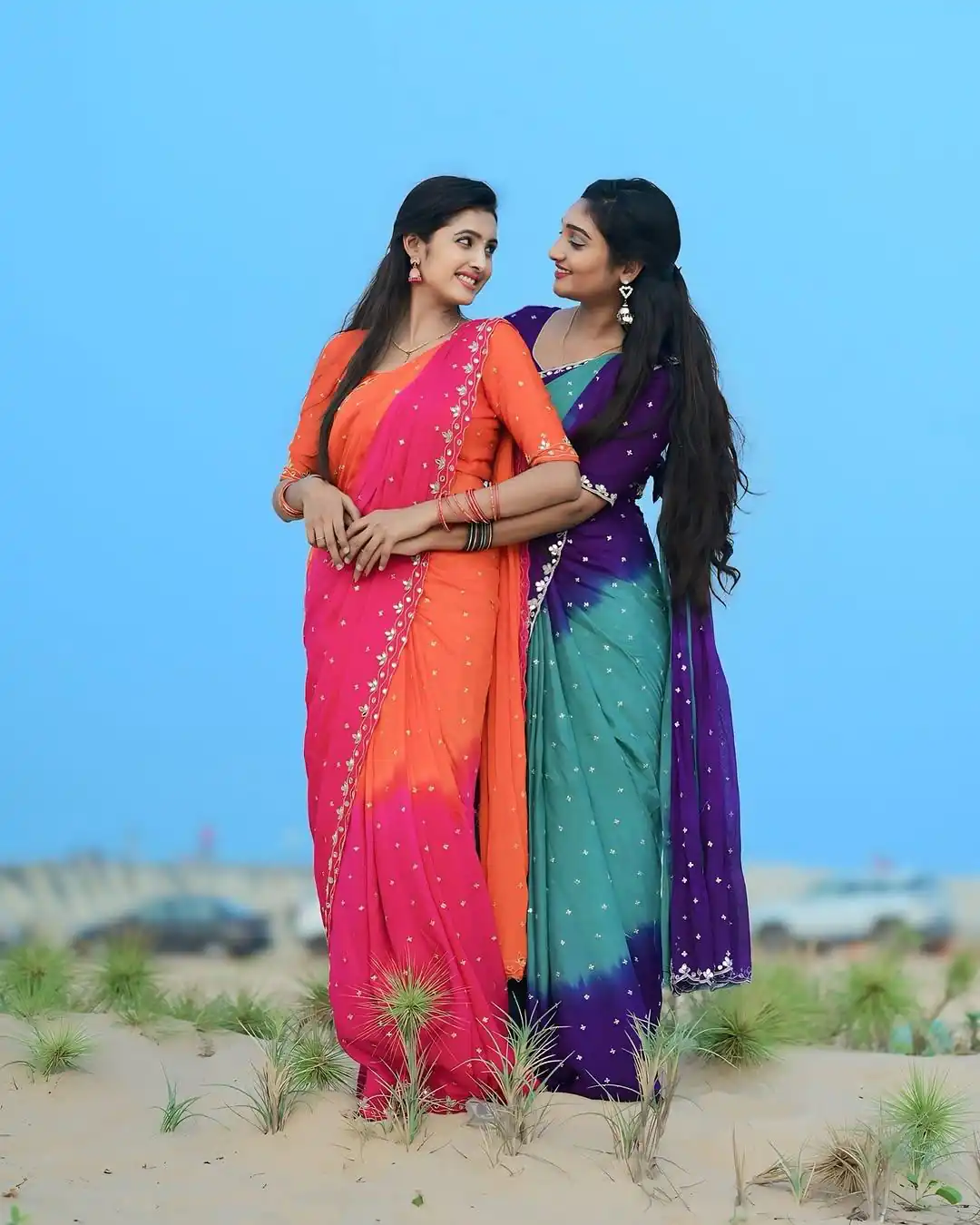 Blue And Purple Chinnon Embroidery Sequence Saree | Sarees, Bollywood Sarees, Creative Sarees, Designer Sarees, Embroidered Sarees, Ethnic Saree, Modern Digital sarees, Party Wear Sarees