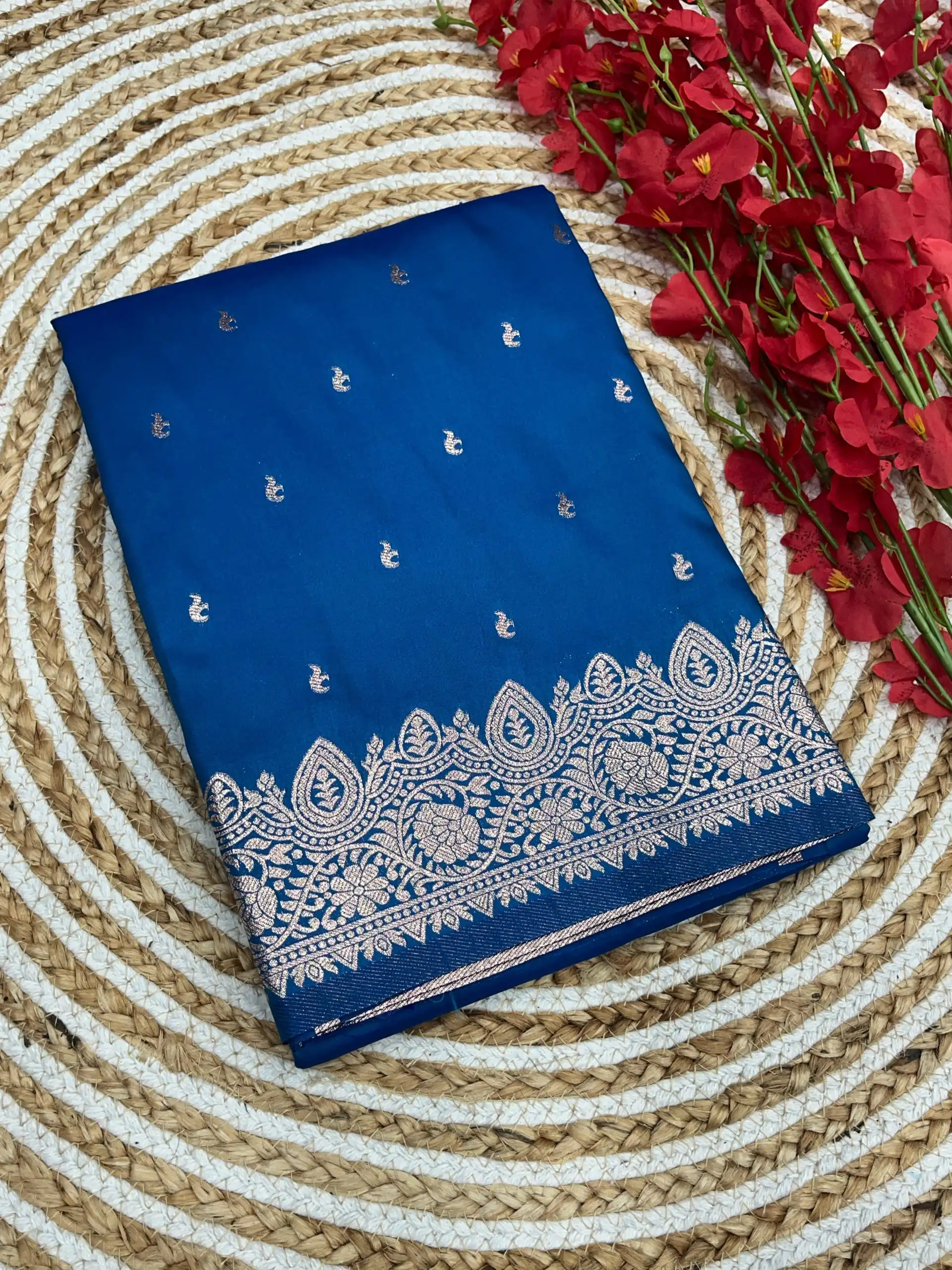 Blue Banarasi Silk Zari Weaving Pallu Saree | Sarees, Bollywood Sarees, Creative Sarees, Designer Sarees, Embroidered Sarees, Ethnic Saree, Modern Digital sarees, Party Wear Sarees