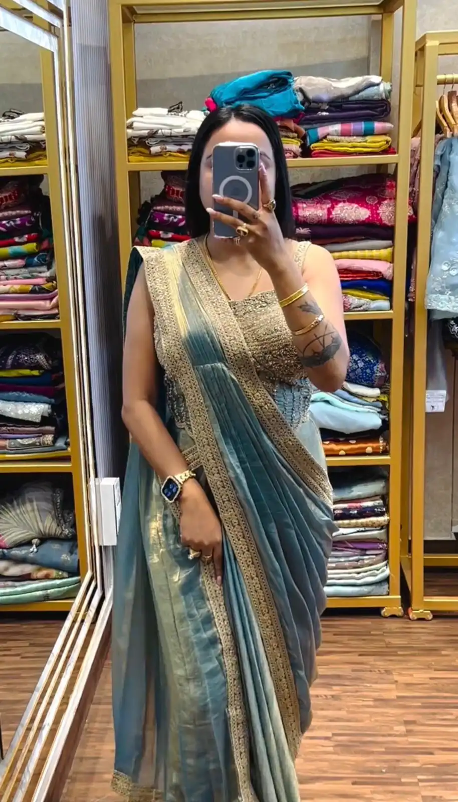Blue Fandy Satin Lace Embroidery Work Saree | Sarees, Bollywood Sarees, Creative Sarees, Designer Sarees, Embroidered Sarees, Ethnic Saree, Modern Digital sarees, Party Wear Sarees