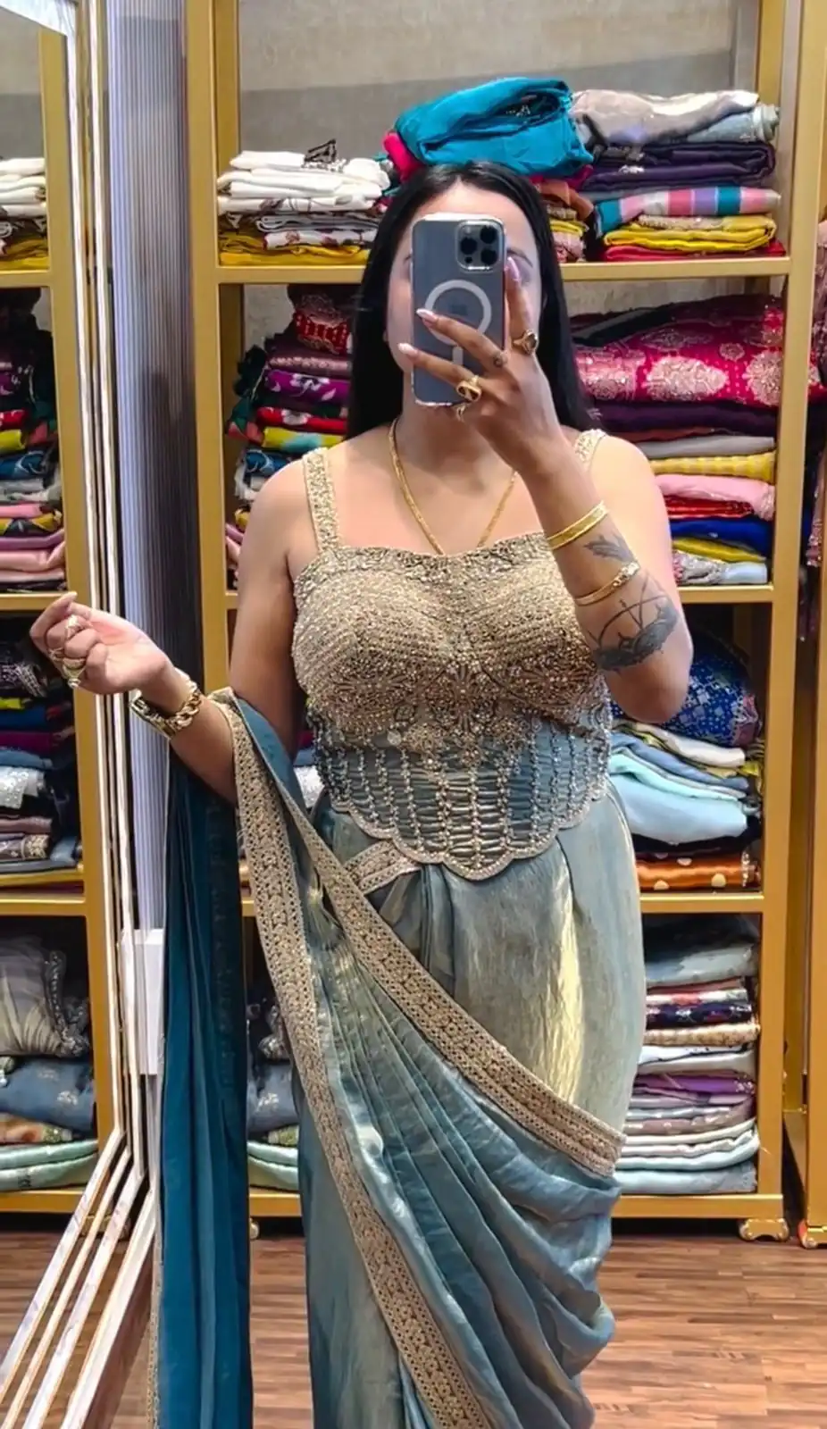 Blue Fandy Satin Lace Embroidery Work Saree | Sarees, Bollywood Sarees, Creative Sarees, Designer Sarees, Embroidered Sarees, Ethnic Saree, Modern Digital sarees, Party Wear Sarees