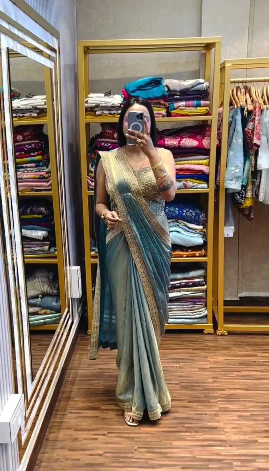 Blue Fandy Satin Lace Embroidery Work Saree | Sarees, Bollywood Sarees, Creative Sarees, Designer Sarees, Embroidered Sarees, Ethnic Saree, Modern Digital sarees, Party Wear Sarees
